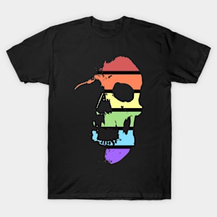 Pale Rainbow Skull T-Shirt